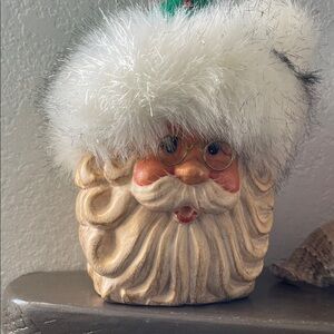 Timmy Woods Santa Claus Clutch with White Fur Hat